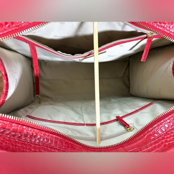 Brahmin NWT Tia - Red Dragon Experium Snake Print Tote - Picture 8 of 14